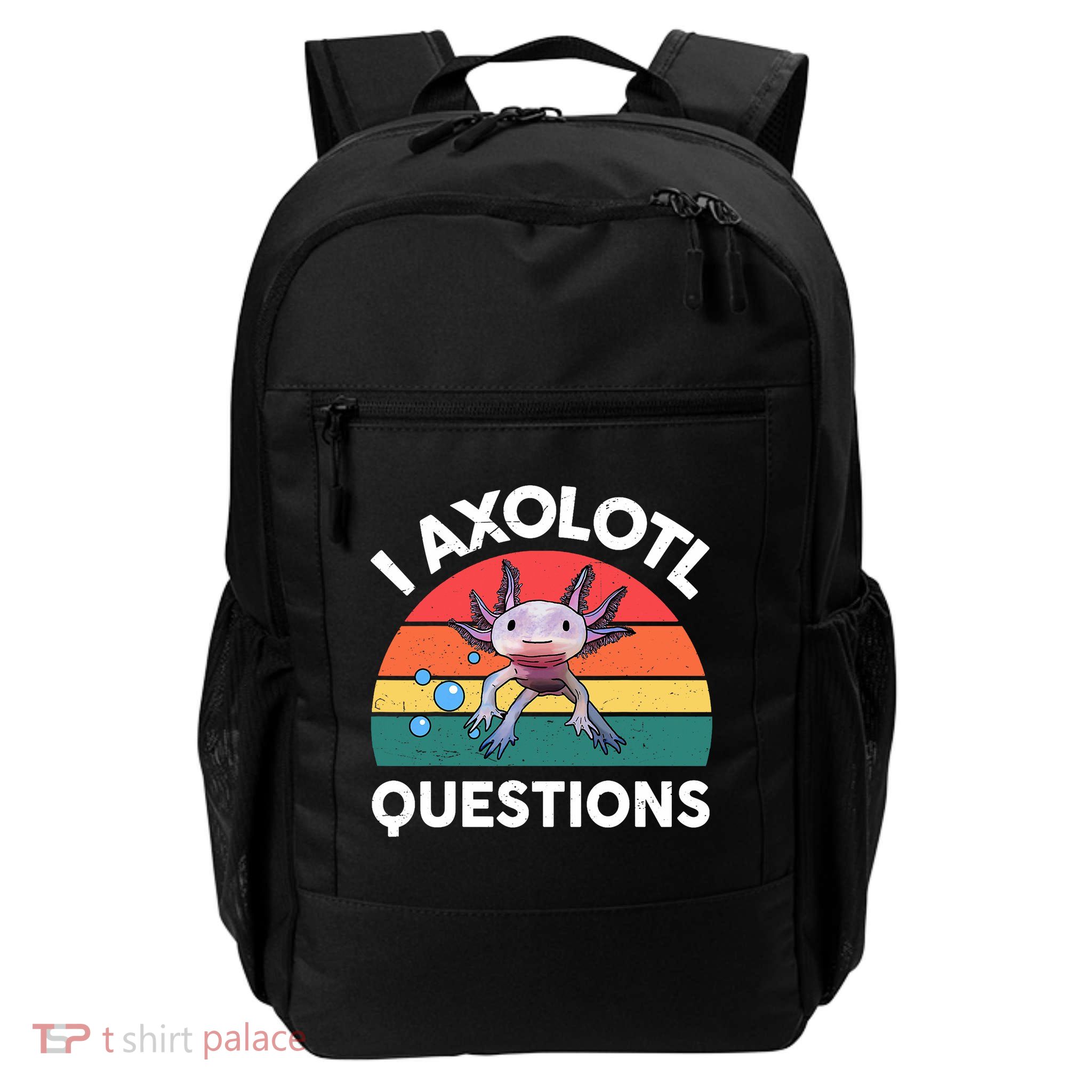 Funny I Axolotl Questions Daily Commute Backpack