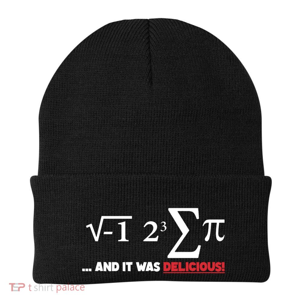 Funny I Ate Some Pie And It Was Delicious Gift Cool Pi Day Gift Knit Cap Winter Beanie