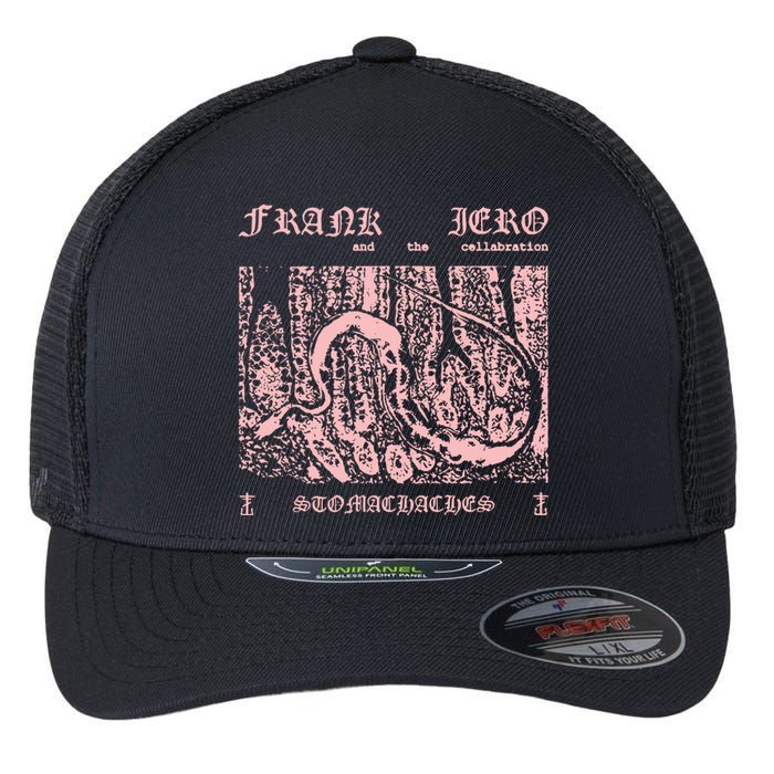 Frank Iero And The Cellabration Stomachaches Keep The Faith Flexfit Unipanel Trucker Cap