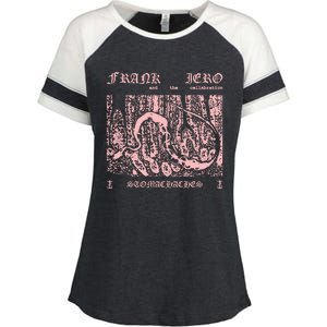 Frank Iero And The Cellabration Stomachaches Keep The Faith Enza Ladies Jersey Colorblock Tee