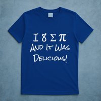 Funny I Ate Some Pie And It Was Delicious I 8 Sum Pi Day Gift T-Shirt