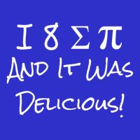 Funny I Ate Some Pie And It Was Delicious I 8 Sum Pi Day Gift T-Shirt