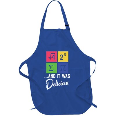 Funny I Ate Some Pie Or I 8 Sum Pi Math Nerd Pi Day Science Cool Gift Full-Length Apron With Pockets