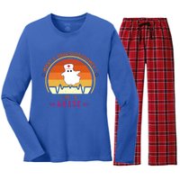 Funny Im A Nurse Whats Your Superpower ? Retro Vintage Cute Gift Women's Long Sleeve Flannel Pajama Set 