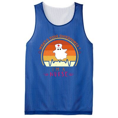 Funny Im A Nurse Whats Your Superpower ? Retro Vintage Cute Gift Mesh Reversible Basketball Jersey Tank