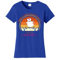 Funny Im A Nurse Whats Your Superpower ? Retro Vintage Cute Gift Women's T-Shirt