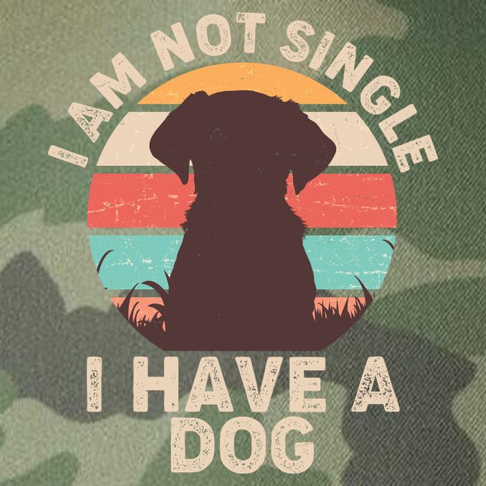 Funny I Am Not Single I Have A Dog Legacy Tie Dye Trucker Hat