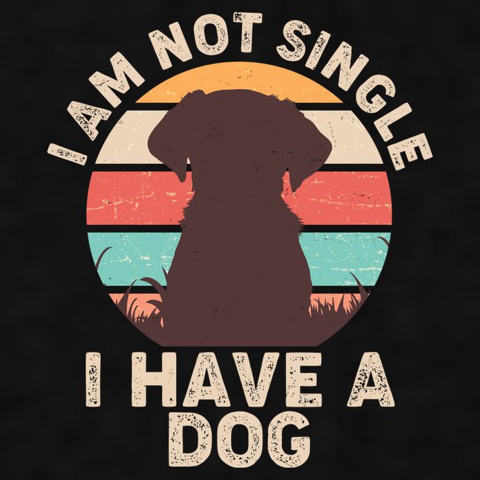 Funny I Am Not Single I Have A Dog Ladies PosiCharge Tri-Blend Wicking Tank