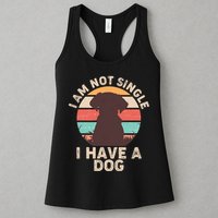 Funny I Am Not Single I Have A Dog Womens Tank Top
