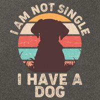 Funny I Am Not Single I Have A Dog Cotton Canvas Backpack