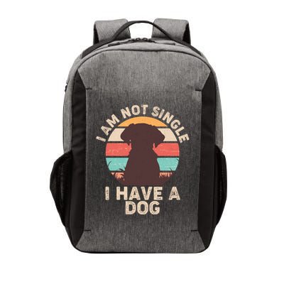 Funny I Am Not Single I Have A Dog Vector Backpack