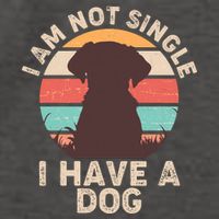 Funny I Am Not Single I Have A Dog Vector Backpack
