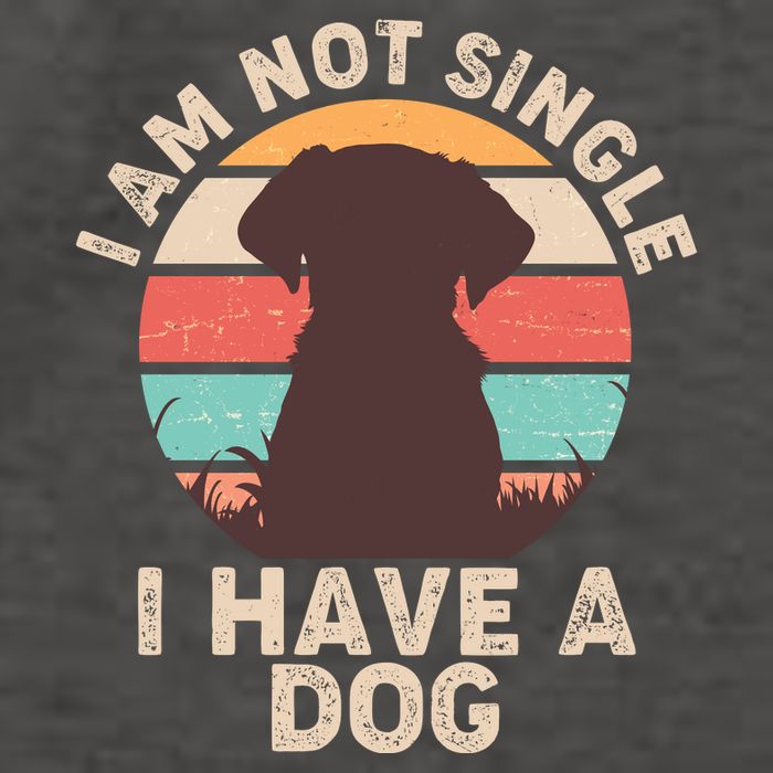 Funny I Am Not Single I Have A Dog Vector Backpack