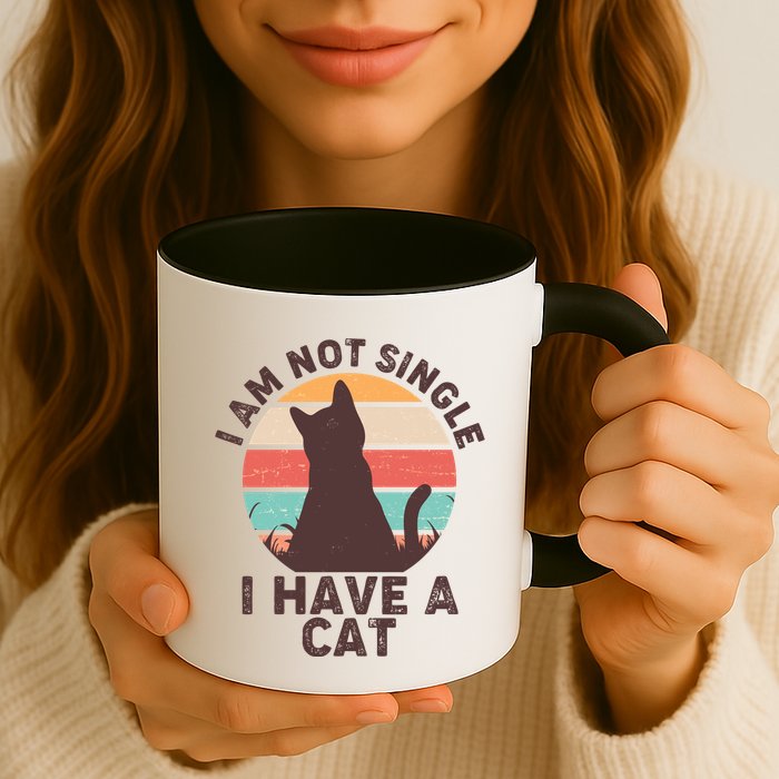 Funny I Am Not Single I Have A Cat Mug