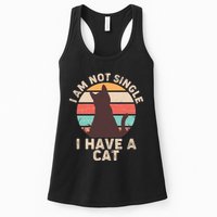 Funny I Am Not Single I Have A Cat Womens Tank Top