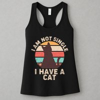 Funny I Am Not Single I Have A Cat Womens Tank Top