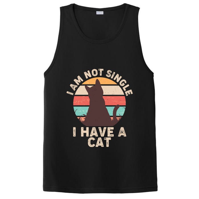 Funny I Am Not Single I Have A Cat PosiCharge Competitor Tank