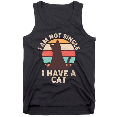 Funny I Am Not Single I Have A Cat Tank Top
