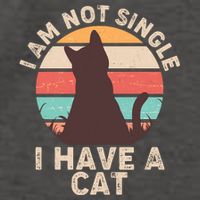 Funny I Am Not Single I Have A Cat Vector Backpack