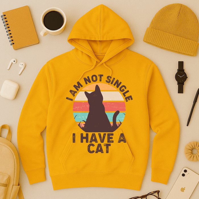 Funny I Am Not Single I Have A Cat Hoodie