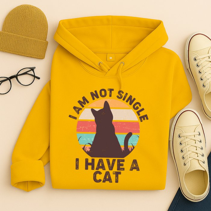 Funny I Am Not Single I Have A Cat Hoodie