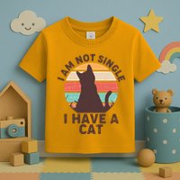Funny I Am Not Single I Have A Cat Toddler T-Shirt