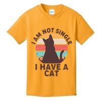 Funny I Am Not Single I Have A Cat Kids T-Shirt
