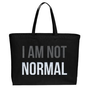 Funny I Am Not Normal Cotton Canvas Jumbo Tote