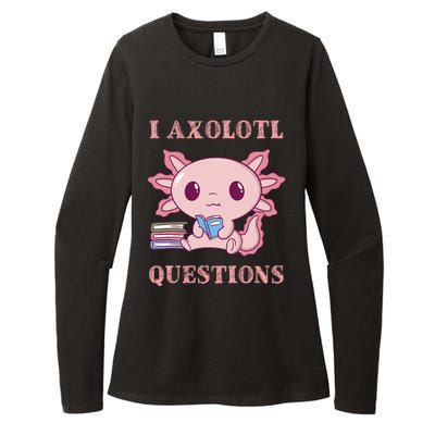 Funny I Axolotl Questions Cute Axolotl Kids Girl Womens CVC Long Sleeve Shirt