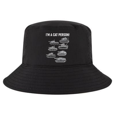Funny I'm A Cat Person Military Tanks Cool Comfort Performance Bucket Hat