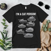 Funny I'm A Cat Person Military Tanks Premium T-Shirt