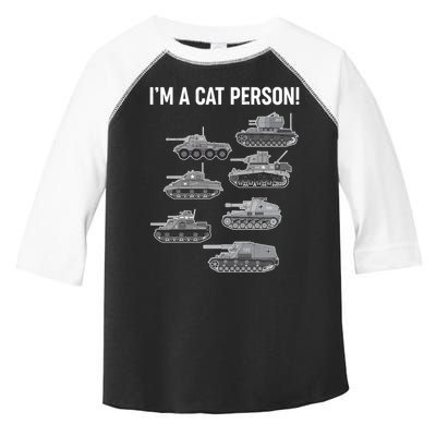 Funny I'm A Cat Person Military Tanks Toddler Fine Jersey T-Shirt