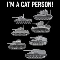 Funny I'm A Cat Person Military Tanks Kids T-Shirt