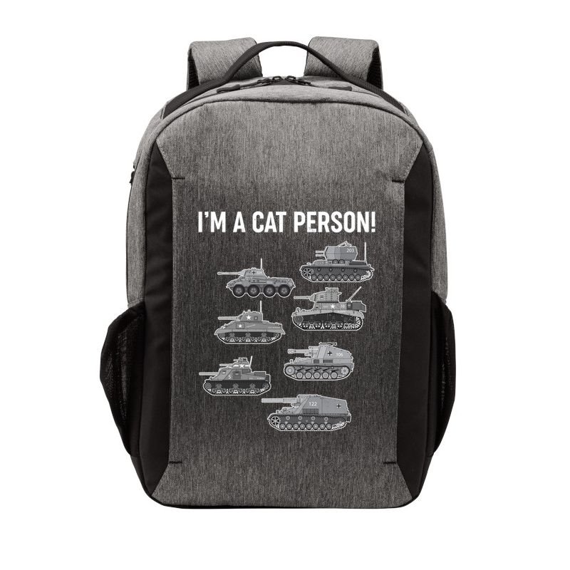 Funny I'm A Cat Person Military Tanks Vector Backpack