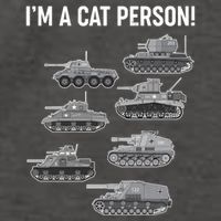 Funny I'm A Cat Person Military Tanks Vector Backpack