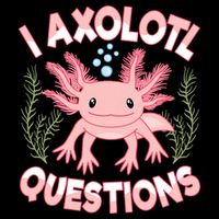 Funny I Axolotl Questions Cute Kawaii Pin.k Axolotl Drawstring Bag
