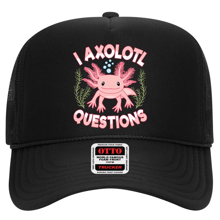 Funny I Axolotl Questions Cute Kawaii Pin.k Axolotl Hat