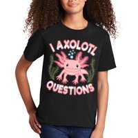 Funny I Axolotl Questions Cute Kawaii Pin.k Axolotl Kids T-Shirt