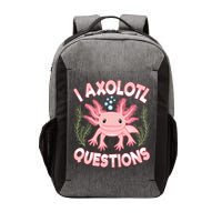 Funny I Axolotl Questions Cute Kawaii Pin.k Axolotl Vector Backpack