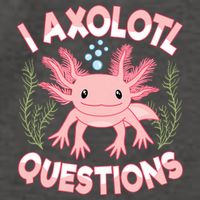 Funny I Axolotl Questions Cute Kawaii Pin.k Axolotl Vector Backpack