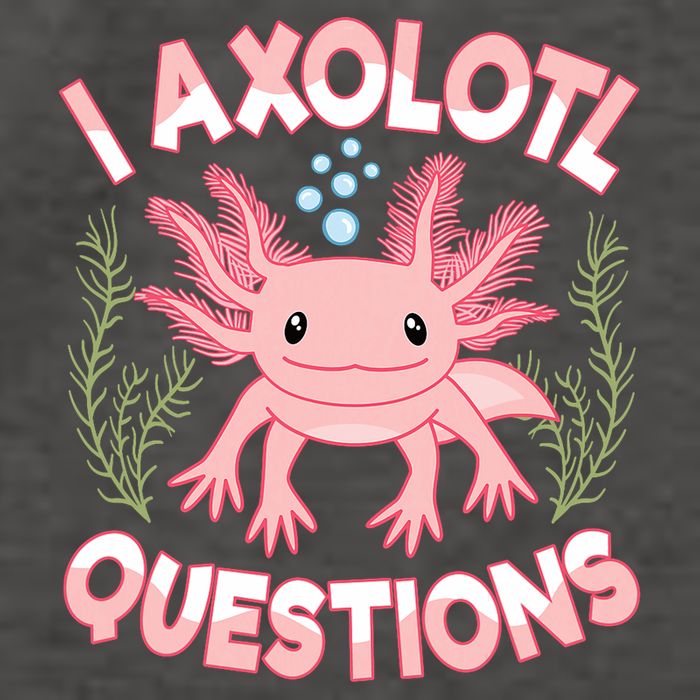 Funny I Axolotl Questions Cute Kawaii Pin.k Axolotl Vector Backpack