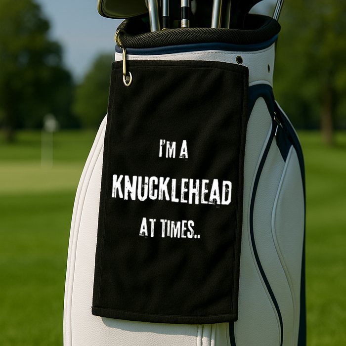 Funny IM A Knucklehead At Times Golf Towel