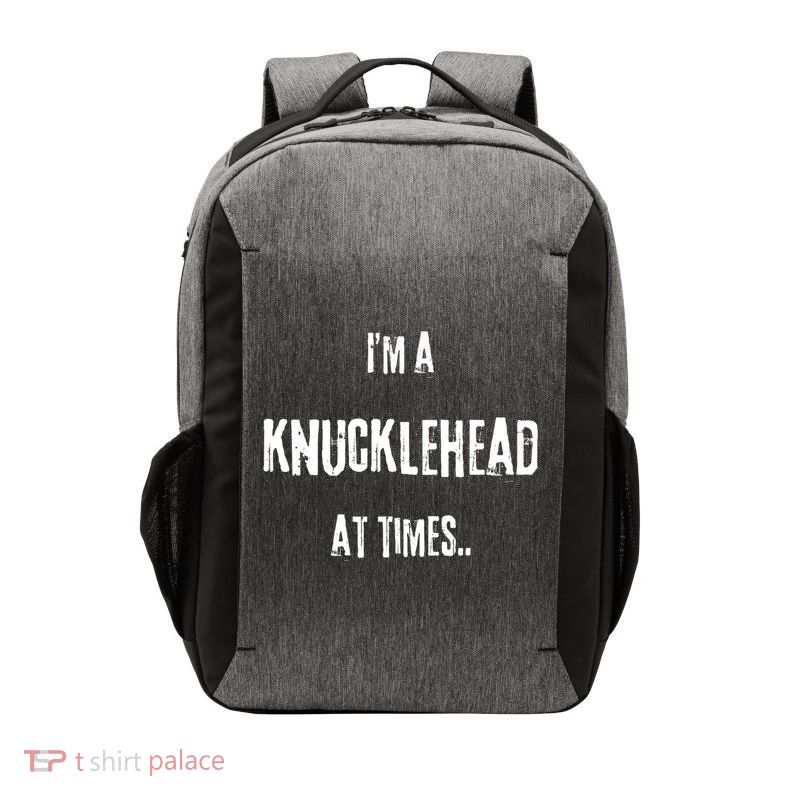 Funny IM A Knucklehead At Times Vector Backpack