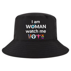 Funny I Am Woman Watch Me Vote Cool Comfort Performance Bucket Hat