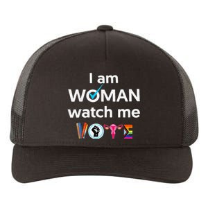 Funny I Am Woman Watch Me Vote Yupoong Adult 5-Panel Trucker Hat