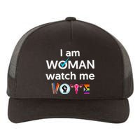 Funny I Am Woman Watch Me Vote Yupoong Adult 5-Panel Trucker Hat