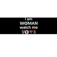 Funny I Am Woman Watch Me Vote Bumper Sticker