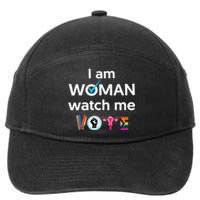 Funny I Am Woman Watch Me Vote 7-Panel Snapback Hat