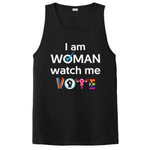 Funny I Am Woman Watch Me Vote PosiCharge Competitor Tank