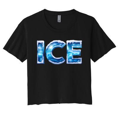 Funny Ice And Fire Costume Halloween Family Matching Women's Crop Top Tee